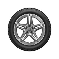 Jante AMG GLB W247 - 7,5 J x 19 pouces ET 53 - gris tantale, Finition brillante