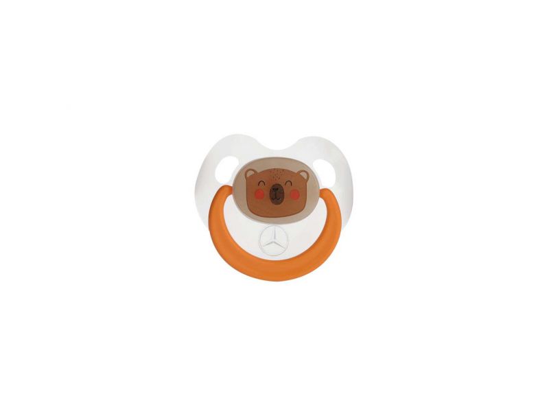 Sucette, Forêt blanc translucide / Coloris orange BABY-NOVA