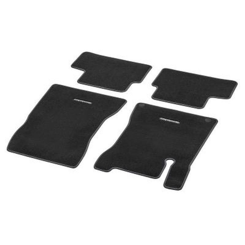 Jeu 4 Tapis en velours GLA SUV W247 - Surpiqûre dans le ton bleu océan