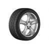 Jante Mercedes 19 pouces CLS W218 9.5J X 19 H2 ET 48 - essieu arrière - 5 branches argent titane