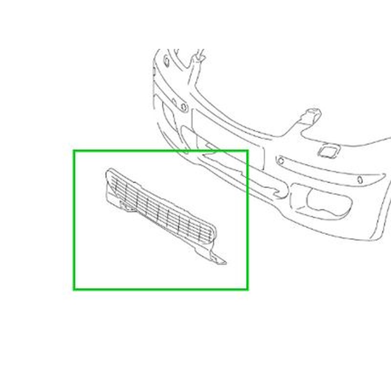 Grille milieu ventilation pare-chocs avant Classe A W169 Mercedes-Benz
