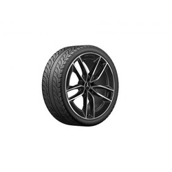 Jante AMG Mercedes 22 pouces GLE W167- Essieu Arrière- 11 J x 22 ET 50 5 doubles branches Finition brillante