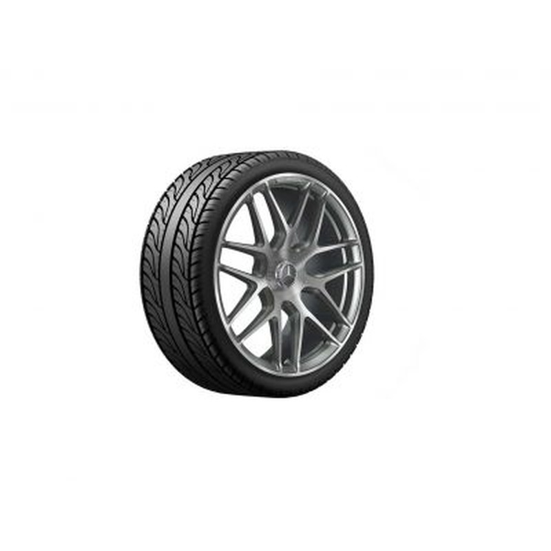 Jante AMG Mercedes 22 pouces GLE W167- Essieu Avant- 10 J x 22 ET 55 branches en Y Finition gris titane