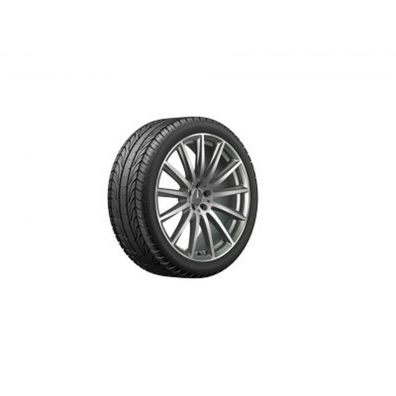 Jante AMG Mercedes 22 pouces GLS W167 - 9,5 J x 22 ET 45  multibranches Finition gris titane
