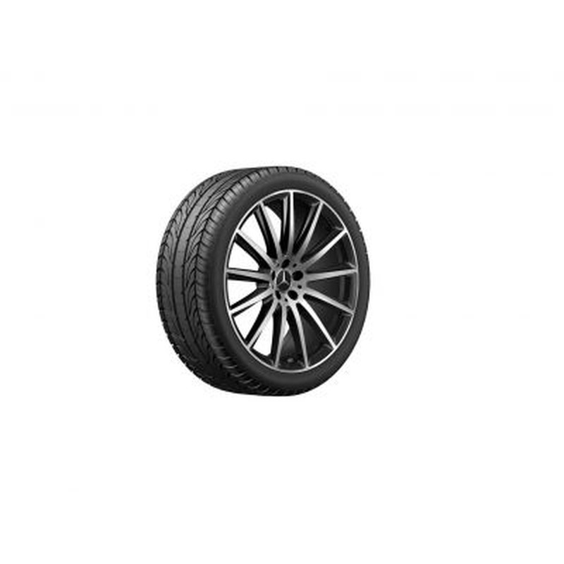 Jante AMG Mercedes 22 pouces GLS W167 - Essieu Avant - 9,5 J x 22 ET 45 multibranches Finition noir