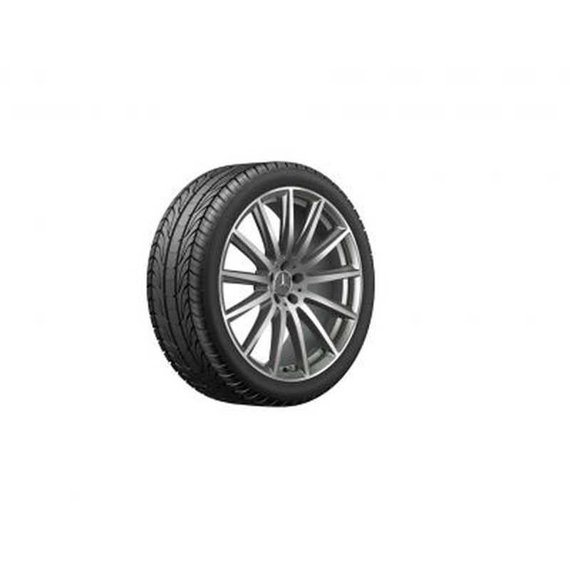 Jante AMG Mercedes 22 pouces GLS W167 - Essieu Arrière 11,5 J x 22 ET 47 multibranches Finition naturel brillant