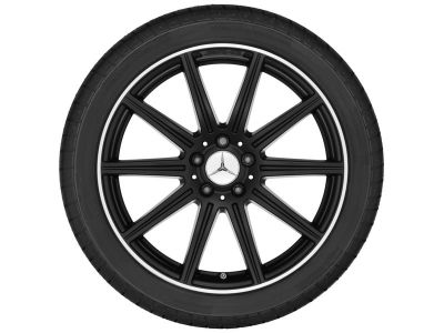 Jante AMG 19 pouces Classe E W212 9 J x 19 ET 37 - essieu avant - 10 branches Noir