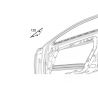 Cache Porte Passager Droite Triangle Classe A W177 Mercedes-Benz
