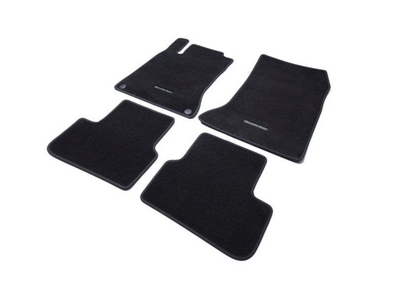 Jeu 4 Tapis Velours Noir Classe A W176