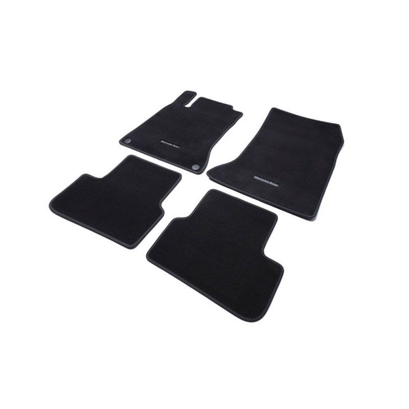 Jeu 4 Tapis Noir Velours Classe B W246