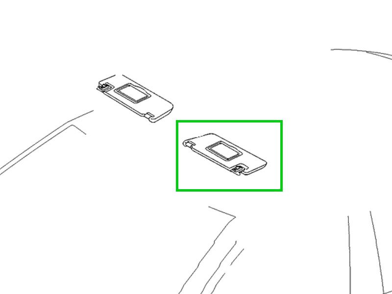 Pare-soleil GAUCHE CONDUCTEUR Classe E W211 Mercedes-Benz
