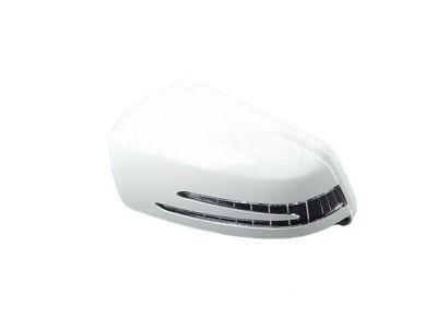 Coque Rétroviseur et Clignotant Gauche Conducteur d'origine - BLANC CALCITE - CIRRUS 9650 - Classe C W204