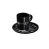  Jeu de 2 Tasses à expresso Noir Vegan AMG 80 ml 