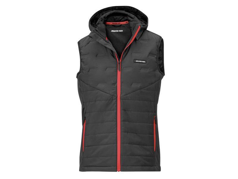 Gilet hybride noir et rouge AMG pour hommes