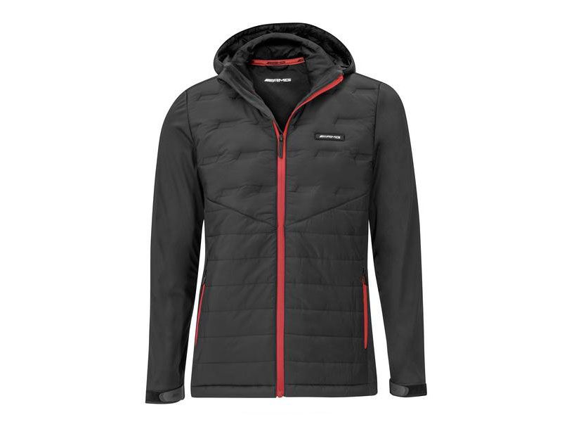Veste AMG hybride coupe vent noir et rouge coupe Homme
