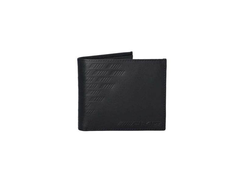 Porte-monnaie AMG Coloris noir, Cuir de vachette, Mercedes-Benz