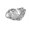 Phare Bloc Optique Avant Droit Classe C W203 Mercedes-Benz