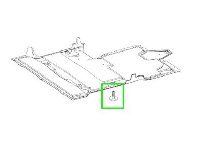 VIS A TETE PLATE 6 LOBES Fixation du carénage insonorisant sur traverse de fixation de boîte 5X16 Mercedes-Benz
