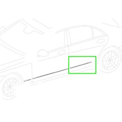 Baguette Enjoliveuse PORTE ARRIERE GAUCHE Classe S W222 Mercedes-Benz