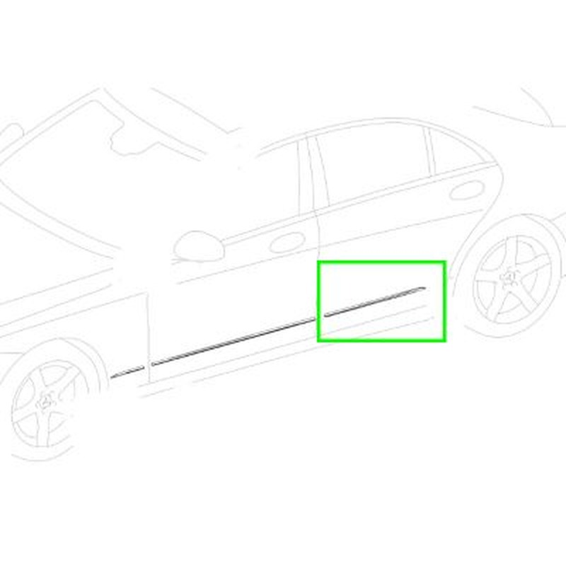 Baguette Enjoliveuse PORTE ARRIERE GAUCHE Classe S W222 Mercedes-Benz
