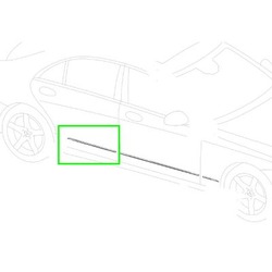 Baguette Enjoliveuse PORTE ARRIERE DROITE Classe S W222 Mercedes-Benz