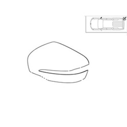 Coque Rétroviseur Droit Passager GLA W247 Mercedes-Benz