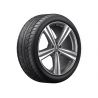 Jante Mercedes 21 pouces - GLE W167 - Essieu Avant - 10 J x 21 ET 54,6 - gris Himalaya mat, Finition brillante 