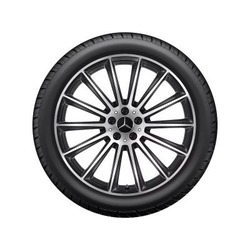 Jante AMG Mercedes 21 pouces - GLE W167 - Essieu Avant - 10 J x 21 ET 54,6 - noir, Finition brillante 