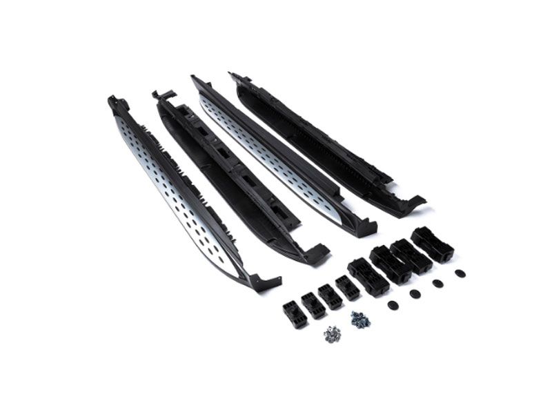 Marchepied pour GLE W166 Mercedes-Benz - Finition aluminium et picots caoutchouc