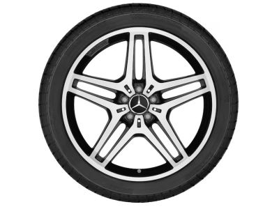 Jante AMG Mercedes 21 pouces - GLE W167 - 9 J x 21 ET 53,5 - Coloris noir, Finition brillante