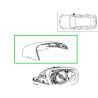 Coque rétroviseur extérieur Droit passager Blanc Polaire 9149 Classe A W177