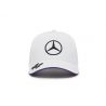 Casquette F1 Lewis Hamilton Blanc Liseré Violet Mercedes-AMG
