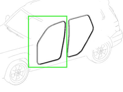 Joint intérieur cadre Avant pour GLK W204 Mercedes-Benz