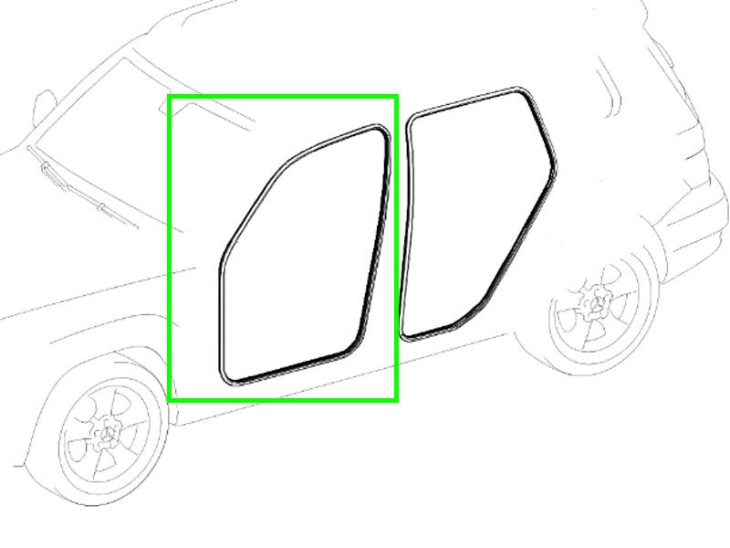 Joint intérieur cadre Avant pour GLK W204 Mercedes-Benz