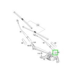 Ecrou Hexagonal Fixation bras d'essuie-glace Mercedes-Benz
