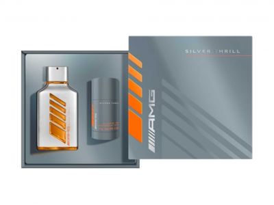 Coffret cadeau Mercedes AMG Silver Thrill, EdP 100 ml
