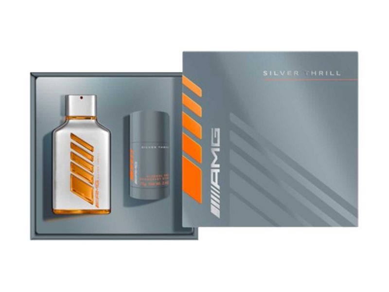  Coffret cadeau Mercedes AMG Silver Thrill, EdP 100 ml