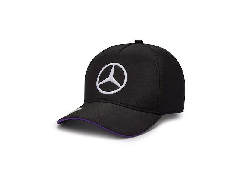 Casquette Noir enfant Hamilton liseré violet Mercedes-AMG F1