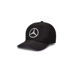 Casquette Noir enfant Hamilton liseré violet Mercedes-AMG F1