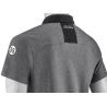 Polo Gris badge tissé du blason AMG