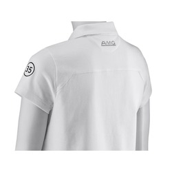 Polo Blanc blason AMG au niveau de la poitrine