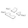 Jeu 3 Tapis en velours Noir - EQS W296 Mercedes-Benz