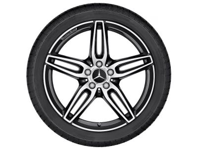 Jante AMG Mercedes Classe E W238 W213 - Essieu avant - 8 J x 19 pouces ET 43 - noir, finition brillante
