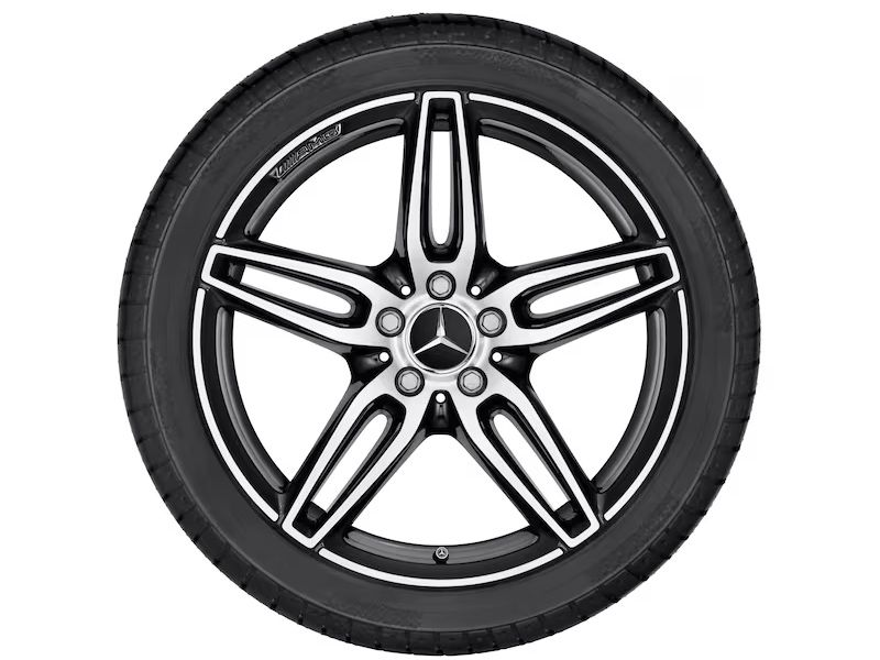 Jante AMG Mercedes Classe E W238 W213 - Essieu arrière - 9 J x 19 pouces ET 49  - noir, finition brillante