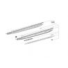 Marchepied Droit pour GLC W253 Mercedes-Benz - Finition aluminium et picots caoutchouc