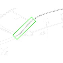 Joint Pare-Brise DEFLECTEUR D'EAU Gauche Conducteur Classe A W177 Mercedes-Benz