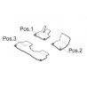 Tapis de sol en velours beige EXCLUSIV, Kit 3 pièces - EQS W296 - conducteur / passager