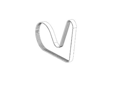 Courroie d'Accessoire 16.94 MM X 1510 MM GLA W156 Mercedes-Benz