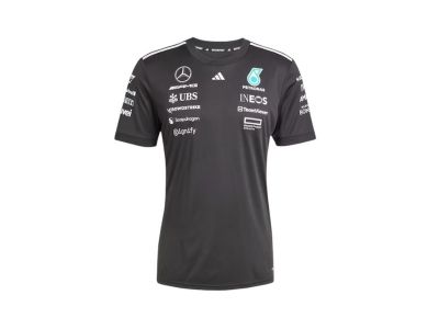 T-shirt Noir Adidas pilote F1 MERCEDES-AMG PETRONAS saison 2025