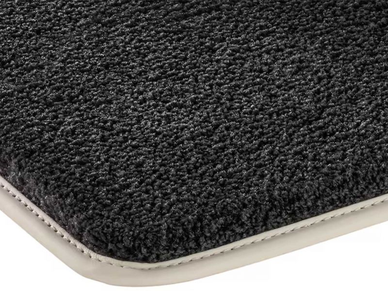 Jeu 2 Tapis Arrière - Velours - Noir - Classe G W463 - Mercedes-Benz